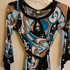 JTB Modern Geometric Design Blouse